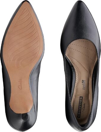 Жіночі туфлі-човники Clarks Linvale Jerica, шкіряні, чорні, розмір 38 EU