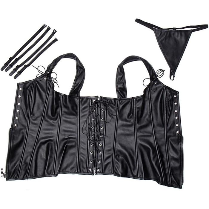 Корсет для жінок KUOSE, чорний, розмір XXL: корсет, бюстгальтер, топ з ефектним дизайном