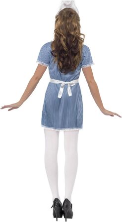Костюм сестрички Naughty з сукнею, фартухом та головним убором, розмір L (40-42)