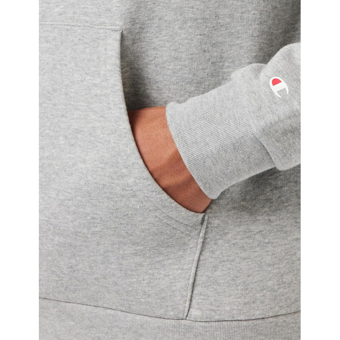 Чоловічий худі Champion Powerblend Fleece Legacy Basics, світло-сірий (Light Heather Grey), розмір M