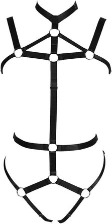 Жіночий комплект корсет, стрінги та пояс для карнавалу, чорний. Ідеально для фотосесій, танців та костюмів у стилі панк/готика.