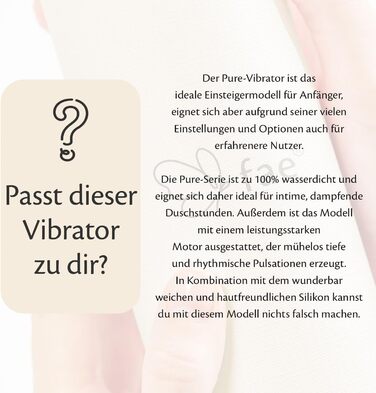 Вібратор жіночий Fae Pure Whisper White - компактний, тихий, з підзарядкою, 160 режимів вібрації