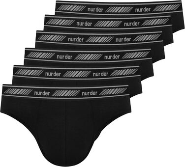 Чоловічі труси 6 шт. 3D Flex Classic Slip з бавовни, чорні, XXL