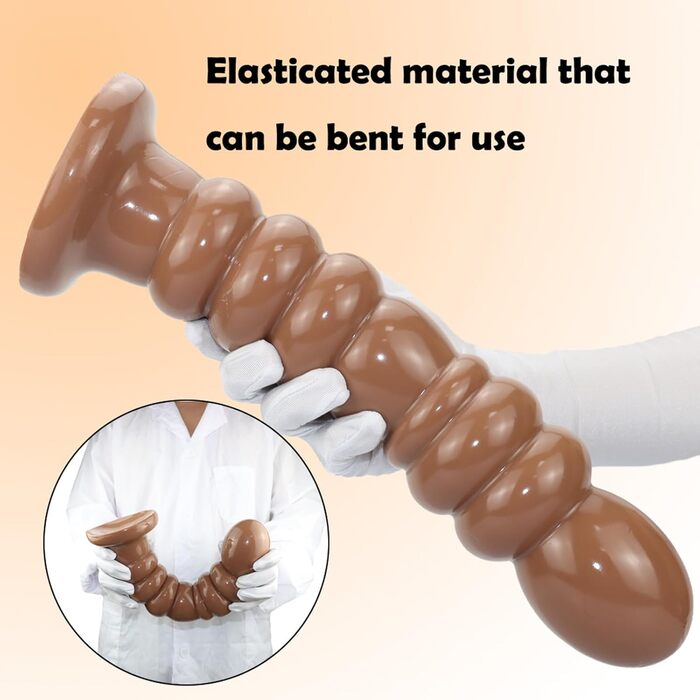 Анальний масажер Yasexx Giant з чашами на присосках для чоловіків та жінок (L)