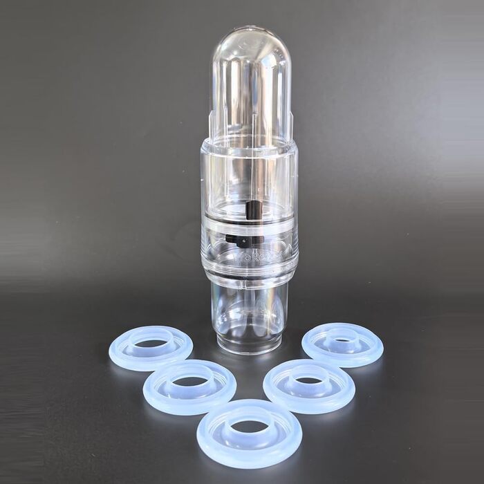 Вакуумна помпа для збільшення пеніса, 5 силіконових кілець, ручна помпа для ерекції та покращення потенції, для чоловіків