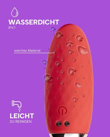 Vibro Ei для дорослих з пультом керування - вібратор для чоловіків, жінок та пар, стимулятор G-точки, червоний