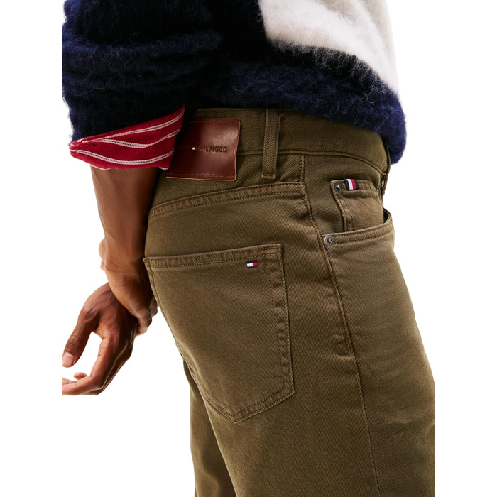 Чоловічі джинси Tommy Hilfiger Denton Straight Fit, колір хакі (Army Green), розмір 29W/32L
