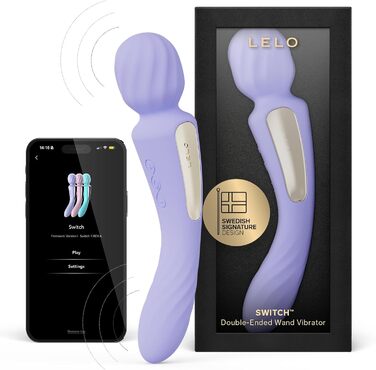 LELO SWITCH - вібратор для жінок з Bluetooth, 12 режимів, двосторонній, фіолетовий