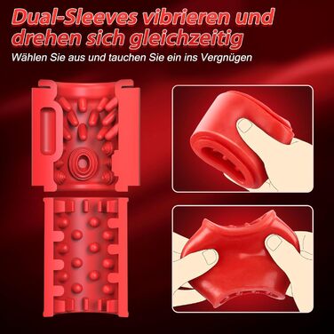 Електричний мастурбатор для чоловіків - сексуальна іграшка з 10 вібраціями та ротацією, для соло та парного сексу, мастурбатор для пеніса, blowjob