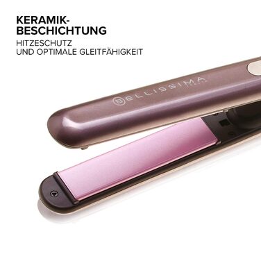 Випрямляч для волосся Bellissima Creativity B9 300 з керамічним покриттям, регулювання температури 150-230°C, сіро-фіолетовий