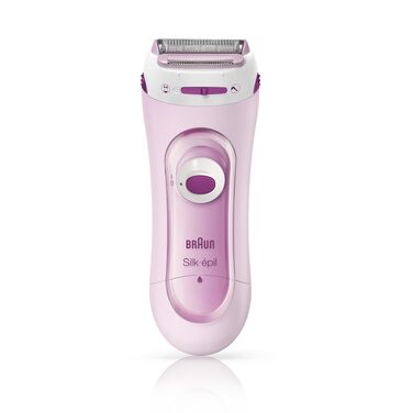 Електрична жіноча бритва Braun Silk-épil LS5160 3-в-1: бритва, тример та система пілінгу, водонепроникна (Рожева)