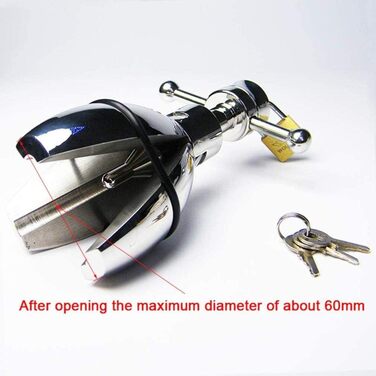 Анальний дилататор з нержавіючої сталі XXL для жінок та чоловіків - Keuschheitsgürtel, Buttplug, Asslock