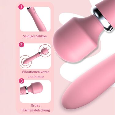 Масажер вібраційний Jpscor для жінок, 2-в-1, електричний, 10 режимів, для дорослих