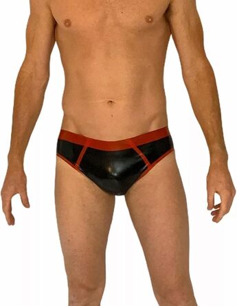 Чоловічі латексні шорти ABWL: стильні труси з натурального латексу, Cosplay, клубний одяг, чорний колір, розмір M