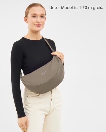 Унісекс сумка-кросбоді LARKSON Solveig Medium Gravel сіра, 6.5 л