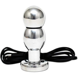 Дильдо з металу срібного кольору, 1 шт. - Erotic Fashion RA7877