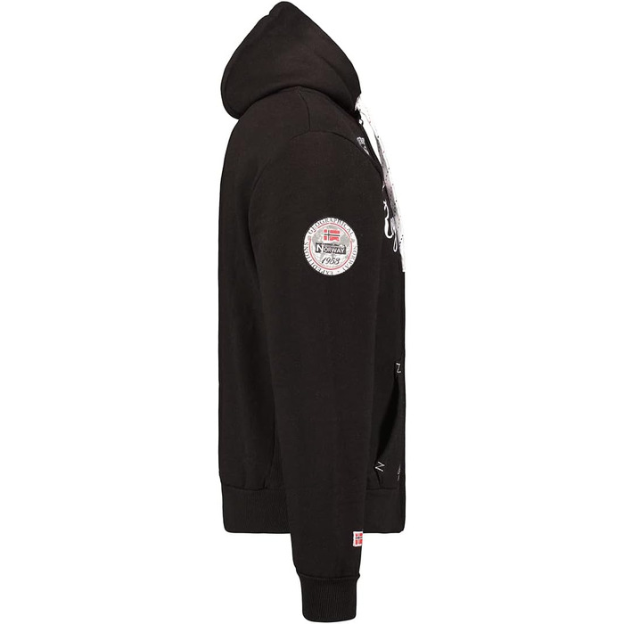 Чоловічий світшот Geographical Norway Fighter чорного кольору, розмір XL