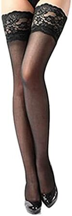 Сексуальні мереживні панчохи Overknee для жінок (фіолетовий, чорний)