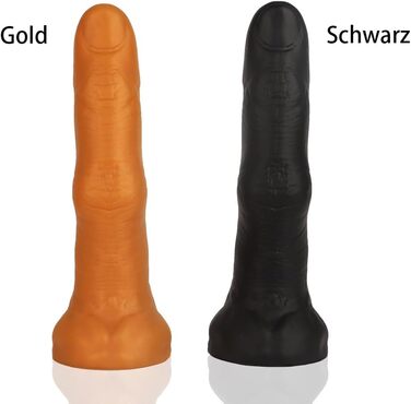 Анальний секс-іграшка SMGKB Silikon Riesendildo - великий анальний плаг з сильним присоском (Чорний S)