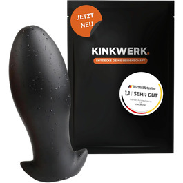 Анальний плаг KINKWERK з м'якого силікону | Преміум якість, XL | Для початківців та досвідчених | Зручний у догляді