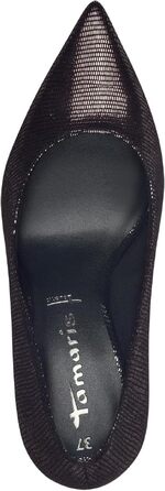 Жіночі туфлі-човники Tamaris на шпильці, текстильні, колір Pewter (сталевий), розмір 38 EU
