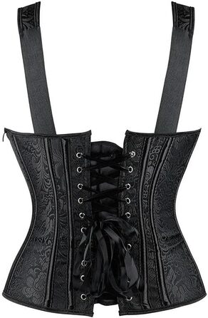 Корсет жіночий YLCYDLYU чорний, великі розміри, корсет з шнурівкою, годе, жакард, топ XL