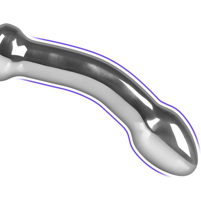 Анальний стимулятор SXOVO з нержавіючої сталі: двійний дildo, масажер простати, для чоловіків та жінок