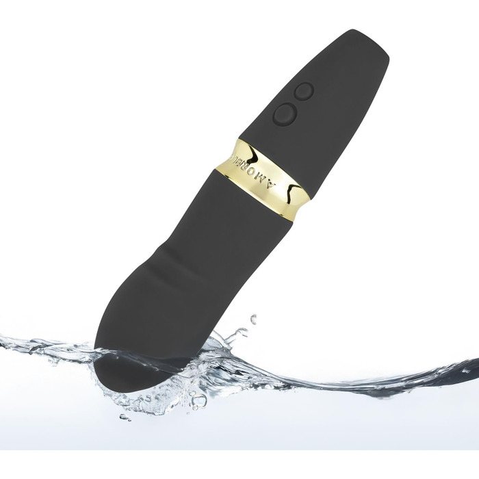 Вібратор AMORELIE Quickie для G-точки – 15 см, водонепроникний, акумуляторний, сірий