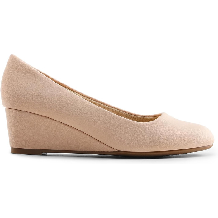 Жіночі туфлі-човники Dream Pairs із закритим носком, бежеві (Nude), розмір 36.5 EU