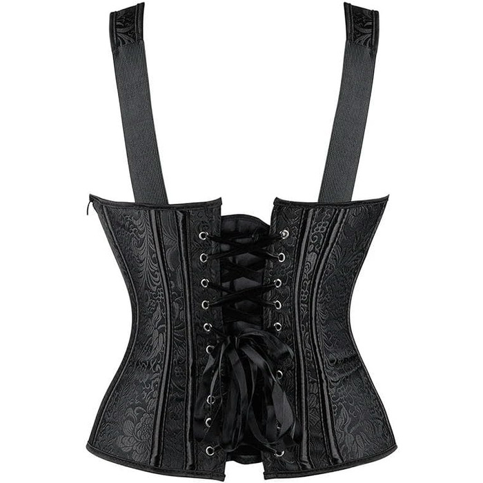 Корсет жіночий YLCYDLYU чорний, великі розміри, корсет з шнурівкою, годе, жакард, топ XL