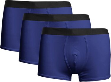 Чоловіча зимова термобілизна Lauf: комбінація з молочної шовкової тканини, дихаючі боксери, плавки (A-темно-синій, L)