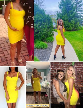 Жовте боді-плаття Meilun з тканини Rayon, без рукавів, розмір XL