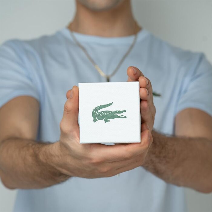 Аналоговий кварцовий годинник Lacoste 12.12 унісекс, чорний, силіконовий ремінець з текстурою Petit Piqué