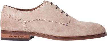Чоловічі туфлі Derby Tommy Hilfiger Suede Dress Shoe (FM0FM05776) із замші, бежеві (Coastal Taupe), розмір 43 EU