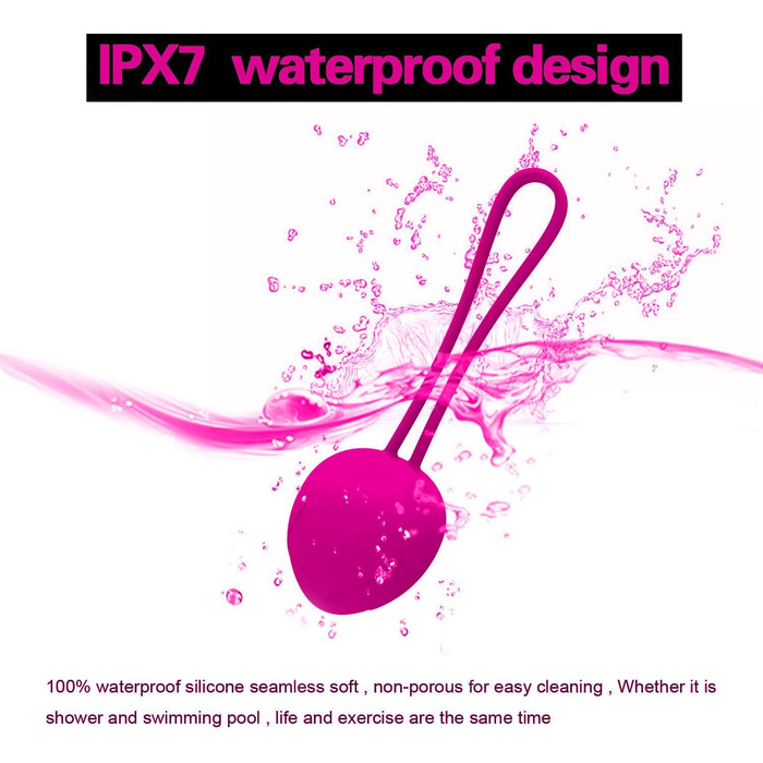 Тренування м'язів тазу для жінок з пультом дистанційного керування, набір Kegel Ball, багато режимів, силіконові м'ячі для контролю сечовипускання та вправ для м'язів тазу (рожевий)