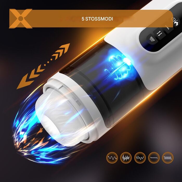 Масажер для чоловіків з 10 вібраційними, 5 режимами всмоктування та імпульсу, зі звуком та кріпленням на стіну. Масажер для самостійного задоволення, автоматичний, з функцією Blowjob, Milkmaschine.