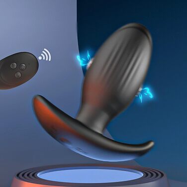 Анальний вібратор SXOVO з 7 режимами електрошоку та 7 режимами вібрації. Силіконовий анальний плагін для стимуляції простати та масажу G-точки. Іграшка для дорослих для чоловіків та жінок.