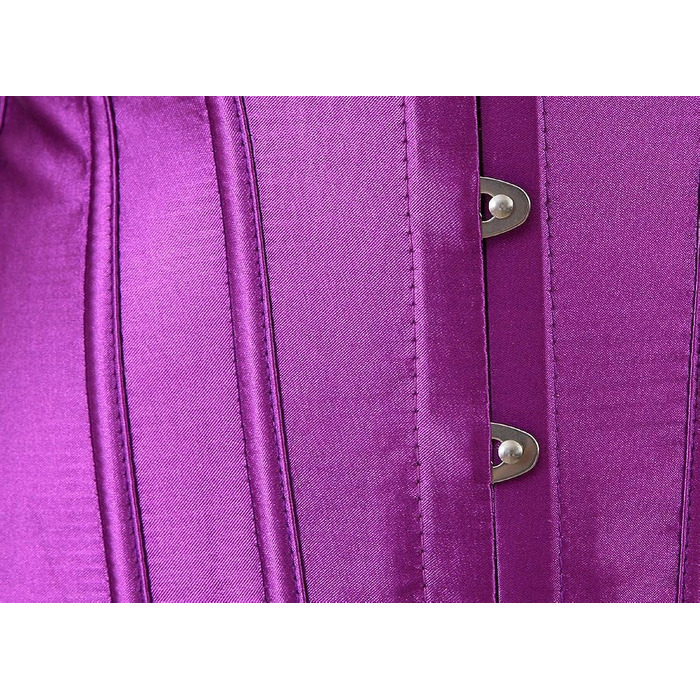 Корсет KSHUN для жінок з квітковим візерунком, з кісточками, з шнурівкою на спині, для формування тіла, фіолетовий