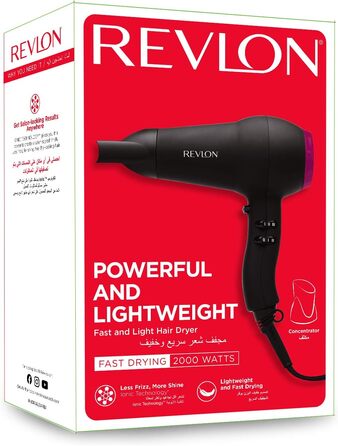 Фен для волосся Revlon Fast & Light RVDR5823, 2000 Вт, професійний