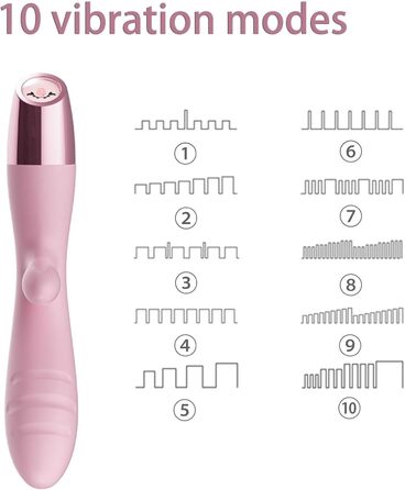 Вібратор Rabbit G-Punkt: класичний вібратор для стимуляції клітора та анусу, 10 режимів, рожевий