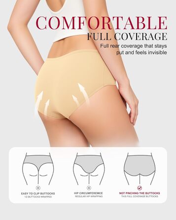 Танстц жіночі труси-сліпи з бавовни, 6 шт. в упаковці, низька посадка, еластичні, дихаючі, чорні (XL)