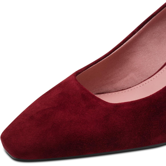 Жіночі туфлі-човники Tamaris зі шкіри, колір бордовий (Merlot), розмір 39 EU