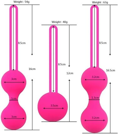 3 шт. Вагінальні кульки-перлини з силікону для жінок - тренажер для зміцнення м'язів, сексуальна іграшка