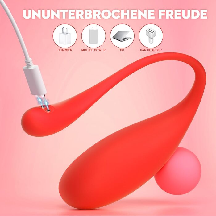 Вібратор жіночий з пультом дистанційного керування, 9 режимів, для інтимної насолоди. Червоний