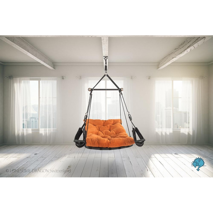 Секс-гойдалка Liebesschaukel Luxus Private Euphoria® помаранчево-коричнева - зручна гойдалка для пар преміум-класу