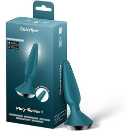 Вібратор для анусу Satisfyer Plug-ilicious з керуванням через додаток | Водостійкий (IPX7) | Силікон, безпечний для шкіри | Іграшка для дорослих (чоловіків та жінок) | Турквіс, універсальний розмір