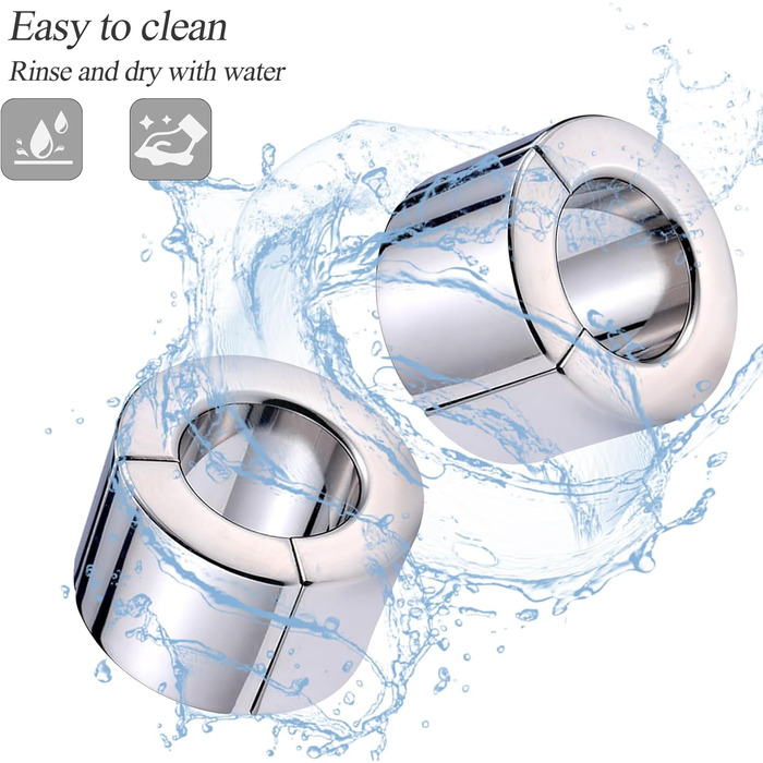 Сталевий кільце для статевих органів з магнітом, розширювач мошонки, тренажер для пеніса, кільця для мошонки, пристрої для пеніса, сексуальні іграшки для чоловіків, діаметр: 40 мм