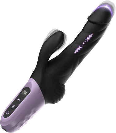 Вібратор для жінок з функцією удару - дildo, секс-іграшка для жінок та пар. 9 режимів вібрації та режим удару, G-точка та кліторальний масаж.