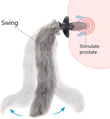 Анальні вібратори ChicLSQ з пультом дистанційного керування – силіконовий анальний плагін з пульта та вібрації, косплей, для жінок та чоловіків, розширювач ануса, чорний