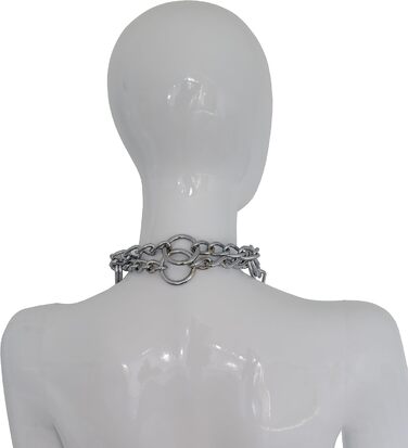 Halsband для BDSM: сталеве намисто з шипами та кільцем Tula-Toys